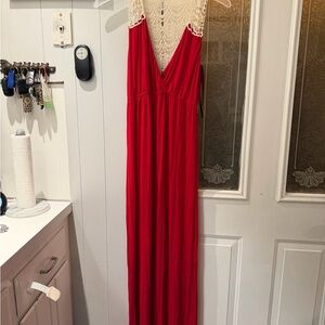 Felicity & Coco Red and Cream Chemise